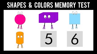 Shapes & Colors Memory Game- Brain Game for Toddlers, Preschool and Kindergarten Kids screenshot 3