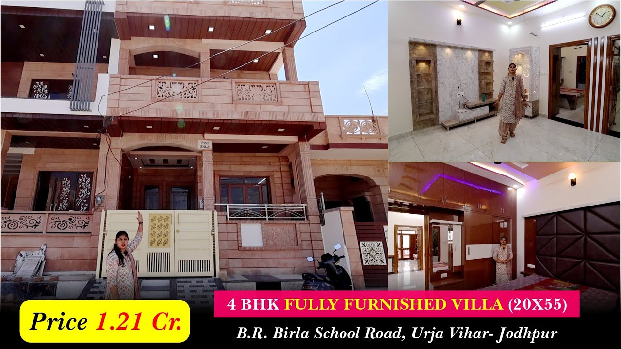5 रूम 20x55 का घर 1.21 करोड़ जोधपुर में House For Sale in Jodhpur