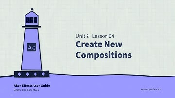 U2L4 How To Create New Compositions in After Effects