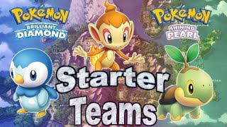 What is the Best Team for Each Sinnoh Starter in Brilliant Diamond and Shining Pearl?