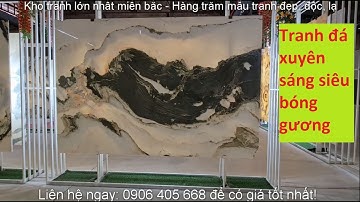 Tranh đá Sơn Thủy xuyên sáng tự nhiên TS 25-3 | Tranh đá phong thủy cao cấp [tranhdadoixung.vn]