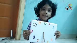Maths project | Making a Clock | 1st class math project