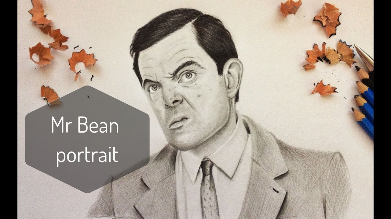 MR.BEAN REALISTIC PORTRAIT DRAWING REALISTIC ART DRAWING VIDEO ART DRAWING YouTube