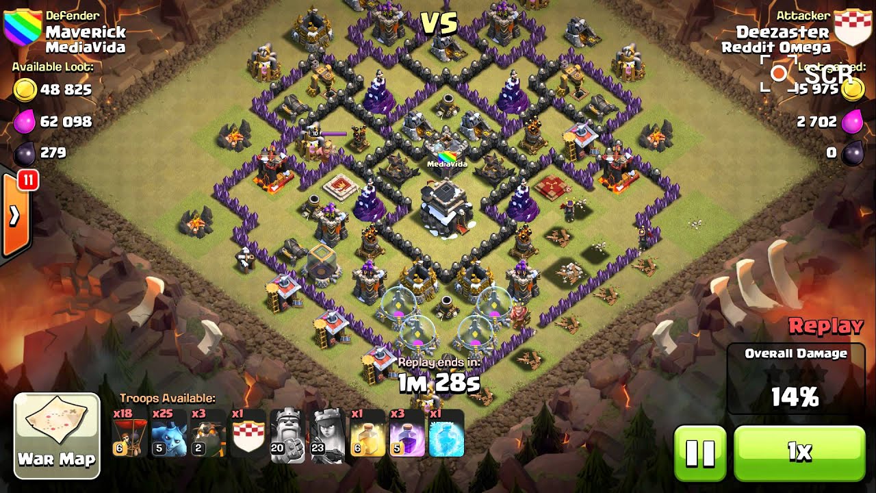 War 74 - LavaLoonIon - TH10 - Deezaster