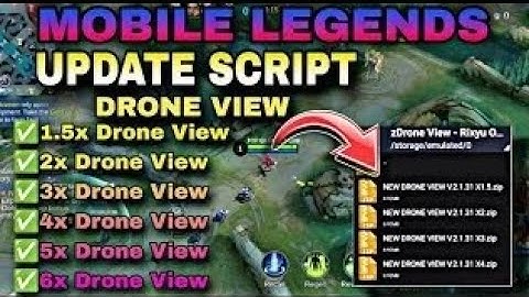 UPDATE!! DRONE VIEW 1,5X 2X 4X & 6X PATCH SPONGEBOB WORK RANKED ANTI RESET- MOBILE LEGENDS 2025
