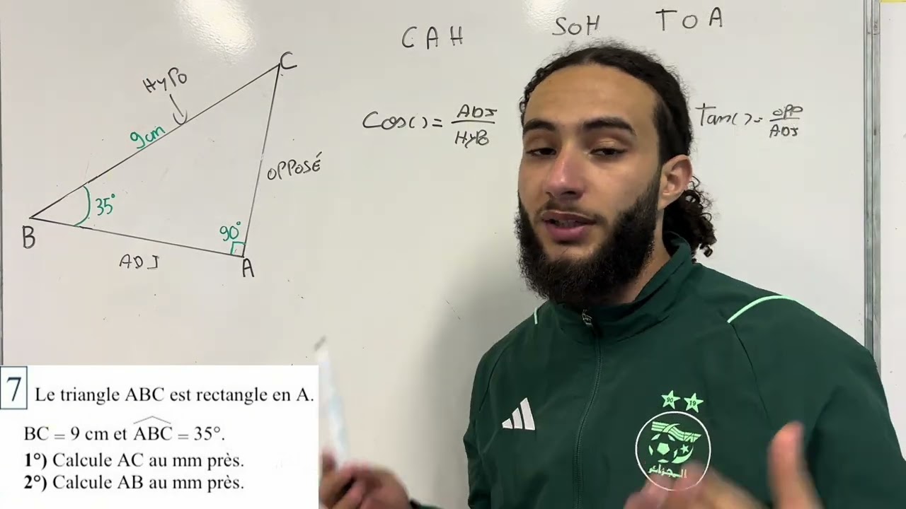 Calculer des longueurs avec la trigonométrie