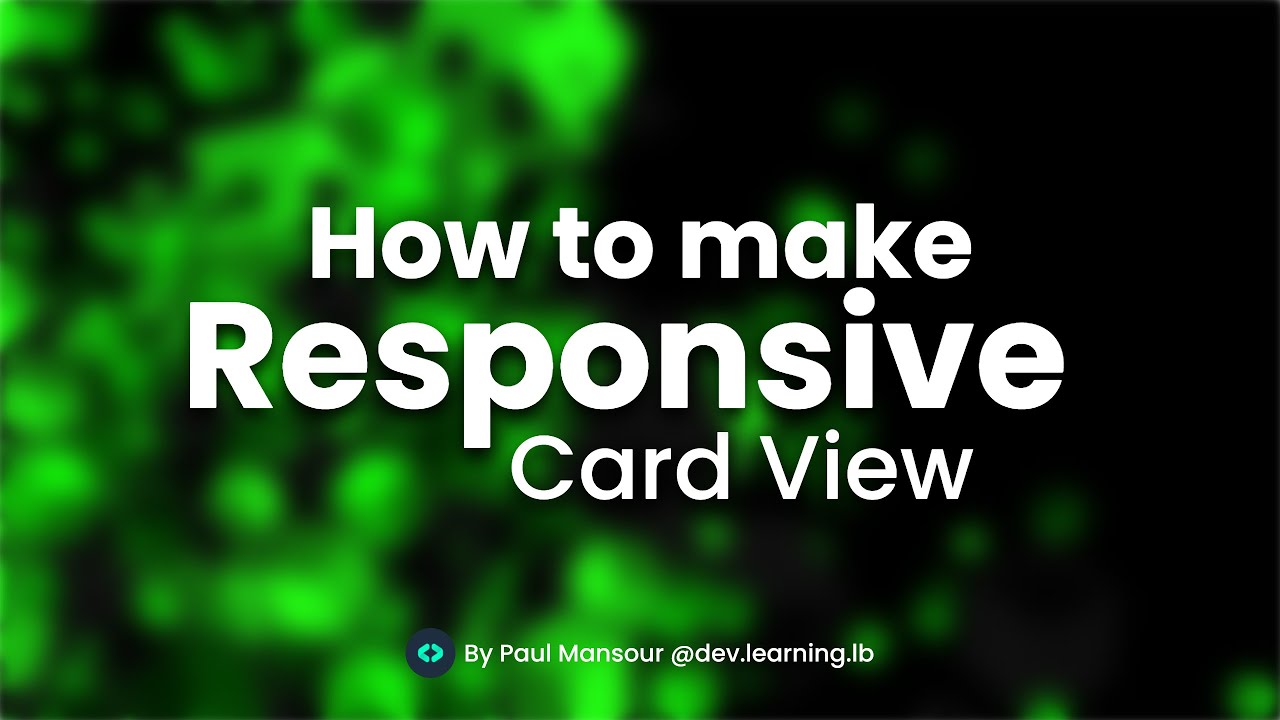 Responsive Grid Cards view using HTML | CSS - YouTube