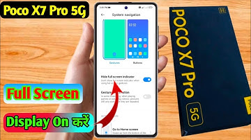 how to full screen display in poco x7 pro 5g | poco x7 pro 5g full screen display setting
