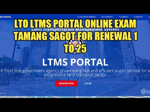 LTO PORTAL ONLINE  EXAM  1 TO 25 QUESTIONS TAMANG SAGOT  l kasaysayan official