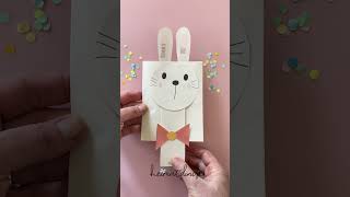 Hasen Einladungskarte Kindergeburtstag basteln / PDF-Vorlage #kindergeburtstag #einladung #basteln