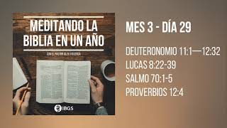 Meditando la Biblia en un Año - 88. Mes 03 - Día 29