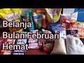 Belanja bulanan hemat