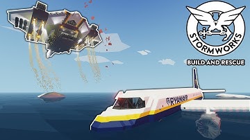 VTOL JET-AIRSHIP RESCUES CRASHED PLANE! - Stormworks: Build and Rescue Gameplay