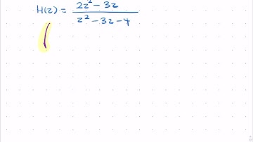 Example: inverse z-transform using partial fractions