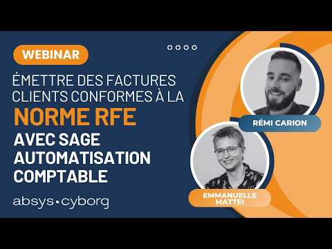 Webinar | Sage 100 et Automatisation Comptable : Factures Clients RFE en 2026