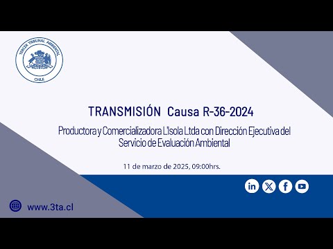 PARTE 1 - Transmisión audiencia causa R-36-2024 “Productora y Comercializadora L'Isola Ltda con SEA”