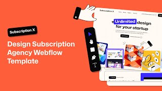 Subscription X - Design Subscription Agency Webflow Template | BRIX Templates