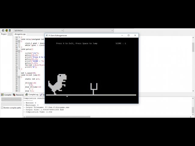 I made the google chrome Dino game in SFML : r/sfml