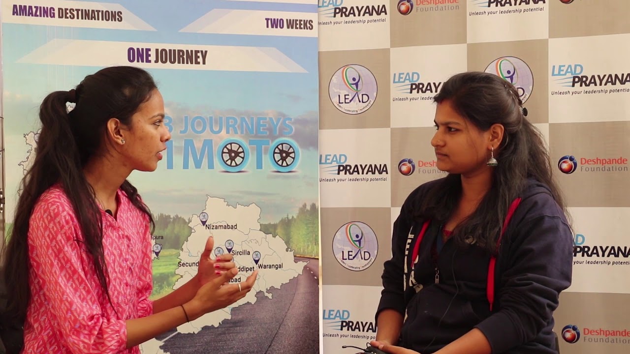 • LEAD Prayana 2018 | Route-1 Prayanees' Interviews| E01| Megha Samaga •