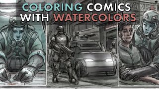 Coloring Comics with Watercolors
In this video I provide a quick sneak peek into my webcomic development process, specifically within the coloring phase. This is done with digital watercolors in Procreate.
MAXPACKS WATERCOLOR BRUSHES: https://www.maxpacks.art
Useful Links:
My website: http://www.artofdavidarroyo.com
My Instagram: https://www.instagram.com/artofdavidarroyo
My Facebook Page: https://www.facebook.com/artofdavidarroyo
Twitter: https://www.twitter.com/DAVIDARR0Y0 Coloring Comics with Watercolors