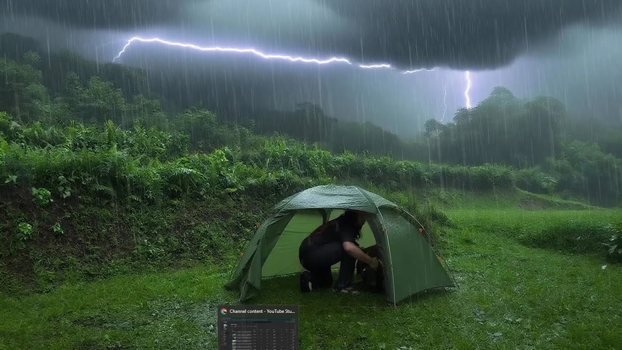Long Distance Rain LONG HEAVY RAIN‼ SOLO CAMPING IN HEAVY RAIN AND THUNDERSTORM | RELAXING ...