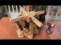 Woodworking Ideas Extremely Creative You Have Never Seen From Discarded Wooden Stumps // Table Art