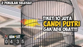 KELAS SULTAN!! Tiket 10 Juta Lovebird CANDI PUTRI GAK ADA OBAT DI KOPDAR KONSLET CIAMIS