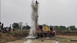 Borewell Drilling From Kodhka || 150 Feet Drilling 25HP Water || Step By Step Borewell Drilling