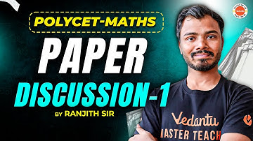 POLYCET Maths 2024 Paper Discussion Part-1 | Ranjith Sir | Complete Solutions & Analysis