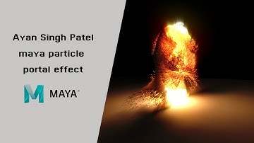 maya particle portal effect