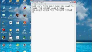 How to create a passworded folder only using notepad