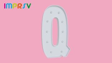 4FT Light Up Letter Q User Guide (Round Font)