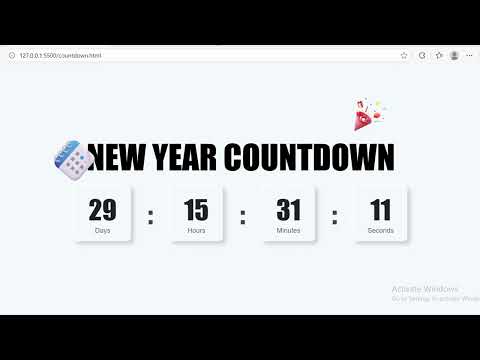 Countdown 2026 #christmas  #html #2026  #countdown #javascript #css