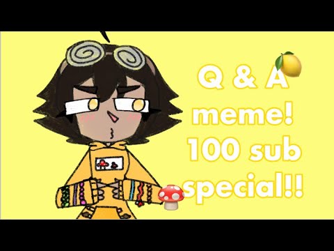 Q & A meme! | animatic | 100 sub special | READ DESC - YouTube