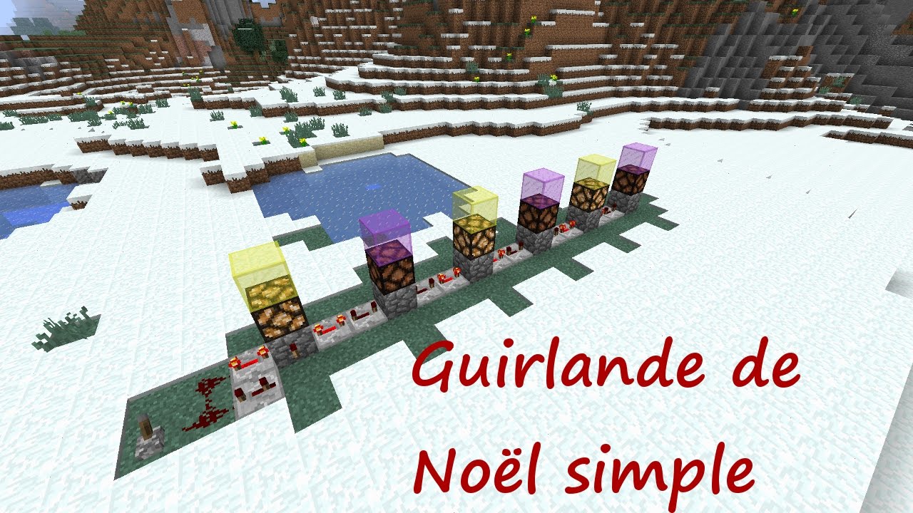 Comment Faire Une Guirlande De Noel Dans Minecraft