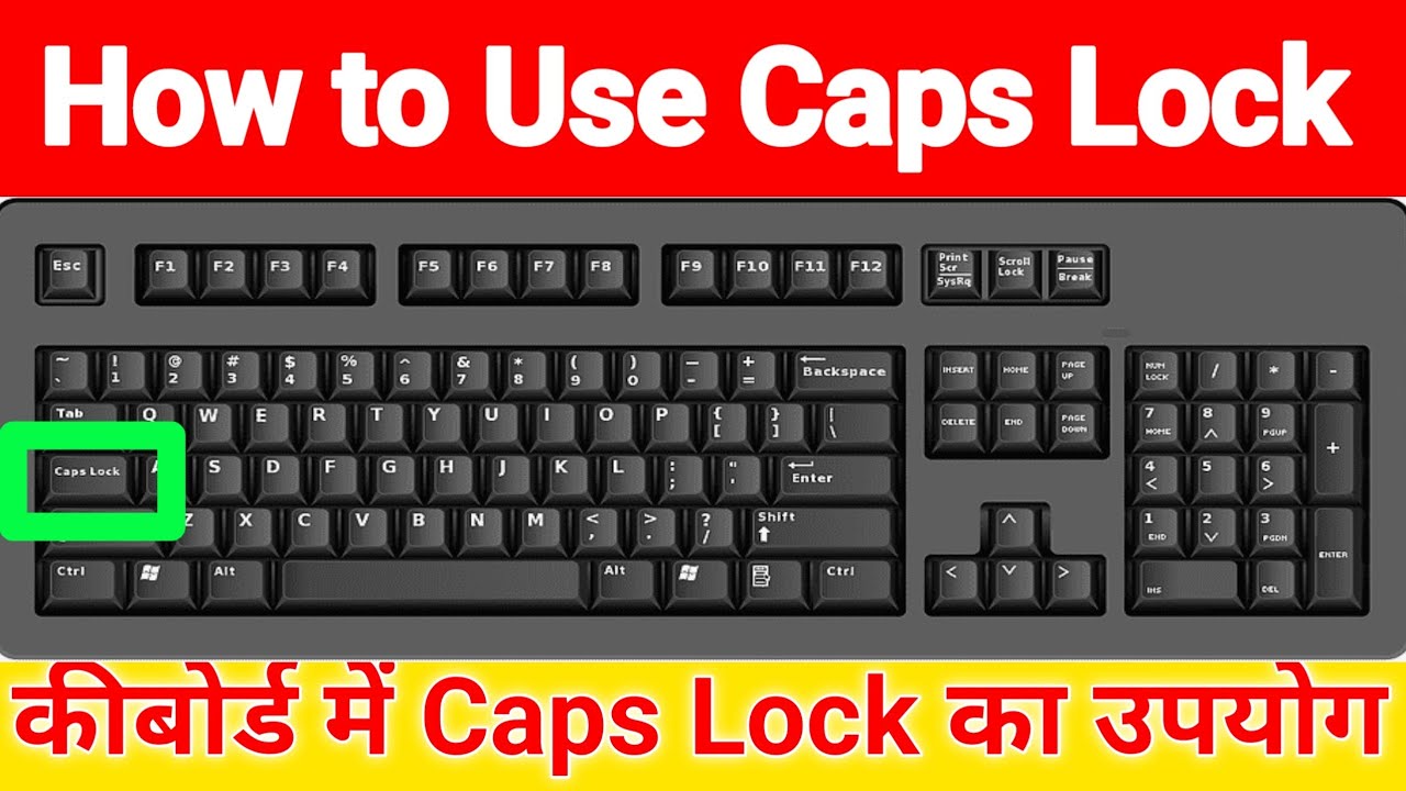 Caps Lock Example Caps Lock Se Kya Hota Hai || What is Caps Lock in Keyboard - YouTube