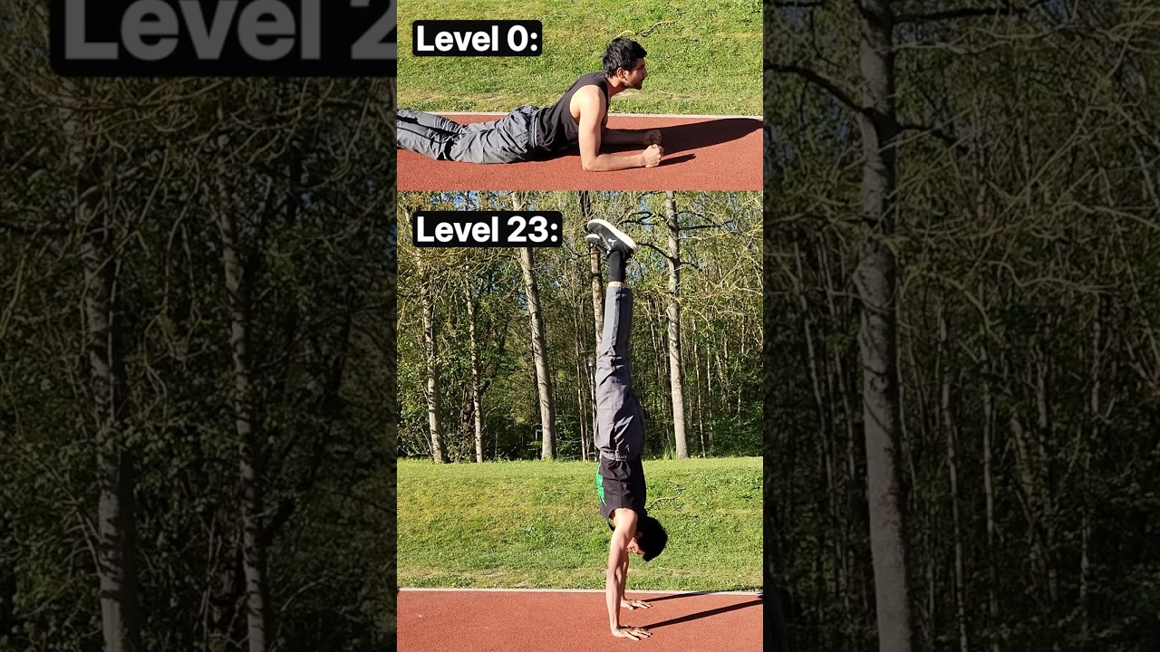 This Handstand Progression Actually Works 🤸 #calisthenics #fitness #bodyweight