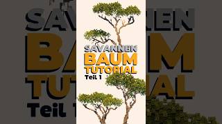 Savannen Tree Tutorial 🌳 #minecraft #building
