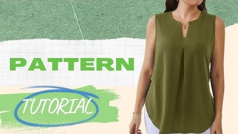CASUAL BLOUSE PATTERN TUTORIAL/ BEGINNERS FRIENDLY/ SIZE:S/M/L/XL/XXL #pattern #sewing #tutorial
