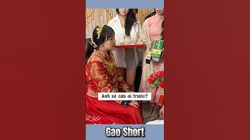Cô dâu bắt chú rể phải đưa ra lựa chọn khó khăn ngay trong ngày cưới #shorts #wedding