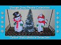 2025 SNOWY WINTER HOME Thrifted Snowmen 'Snowpeople', Showy Snowflakes &amp; Vintage Deer Display!