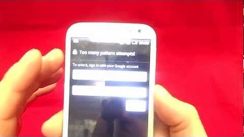 How To Remove Pattern/pin password Lock off HTC Sensation XL