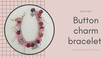 Button charm bracelet