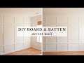 Board and Batten Accent Wall DIY | Floor to Ceiling Board and Batten with Crown Molding