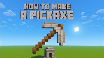 How to Make a Pickaxe in Minecraft.
