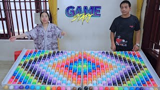 🔥💥⭐ challenge involving sorting colored balls: strategy, speed, and luck. ☆ level 27