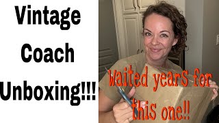 Vintage Coach Unboxing!!! Early 1970’s Pre Creed Red Duffle Sac! A bag I’ve waited years for!!