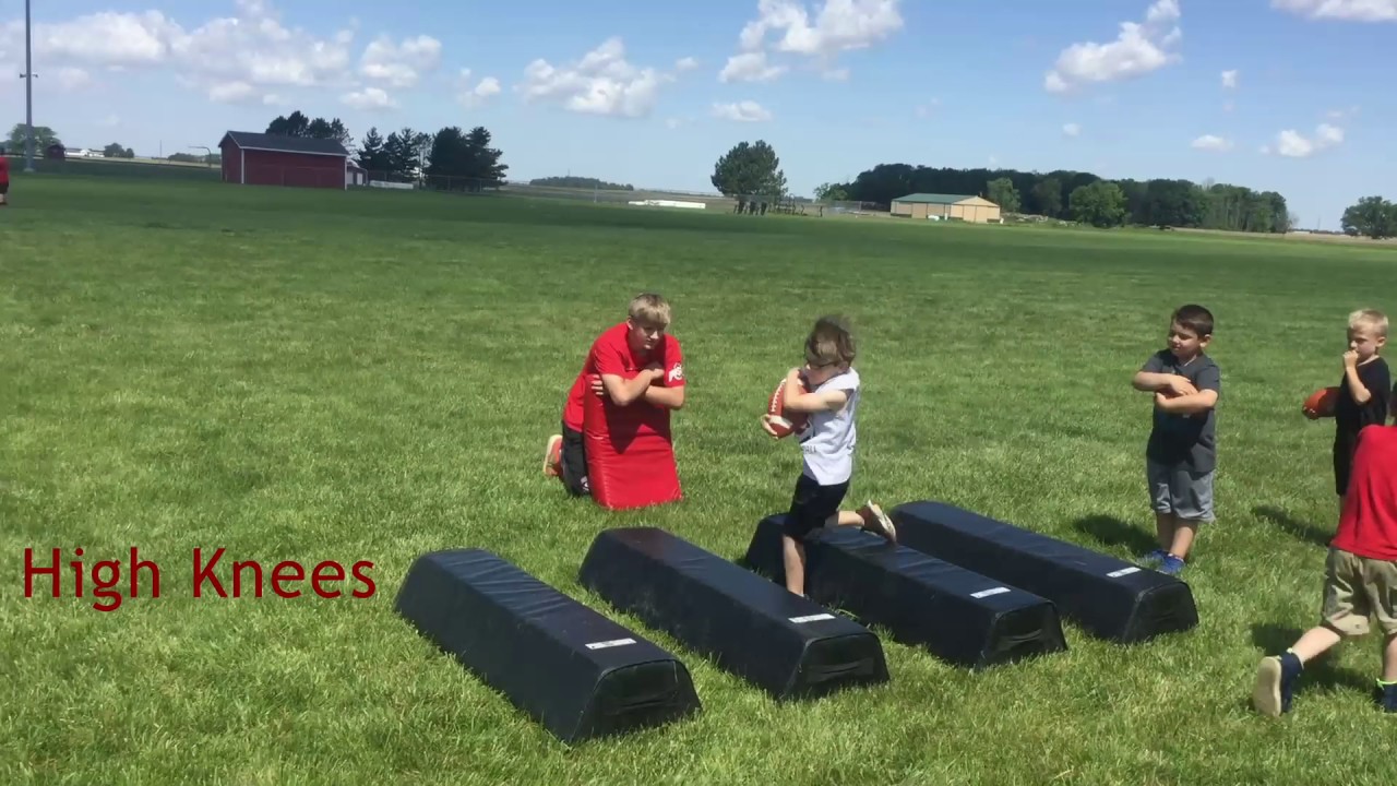 Bucyrus Elementary School Football Camp 2017 YouTube
