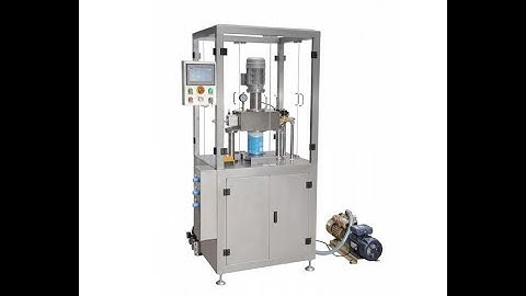 Semi automatic vacuum can seaming machine with nitrogen flushing capability