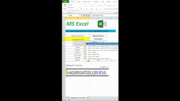 Total/Sum Nikale errors ko ignore krke Excel me I Aggregate Function in Excel I Excel Tips & Tricks
